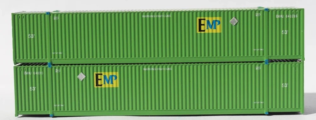 EMP (Green) 53' 8-55-8 Corrugated Side Container 2-Pack