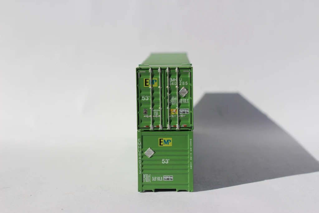 EMP (Green) 53' 8-55-8 Corrugated Side Container 2-Pack