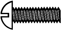 #2-56 x 1/4 Round Head Brass Machine Screw 16-Pack