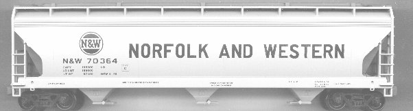 Norfolk & Western 3-Bay ACF Covered Hopper #171246
