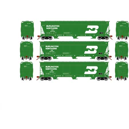 Burlington Northern 4600 Covered Hopper 3-Pack #2