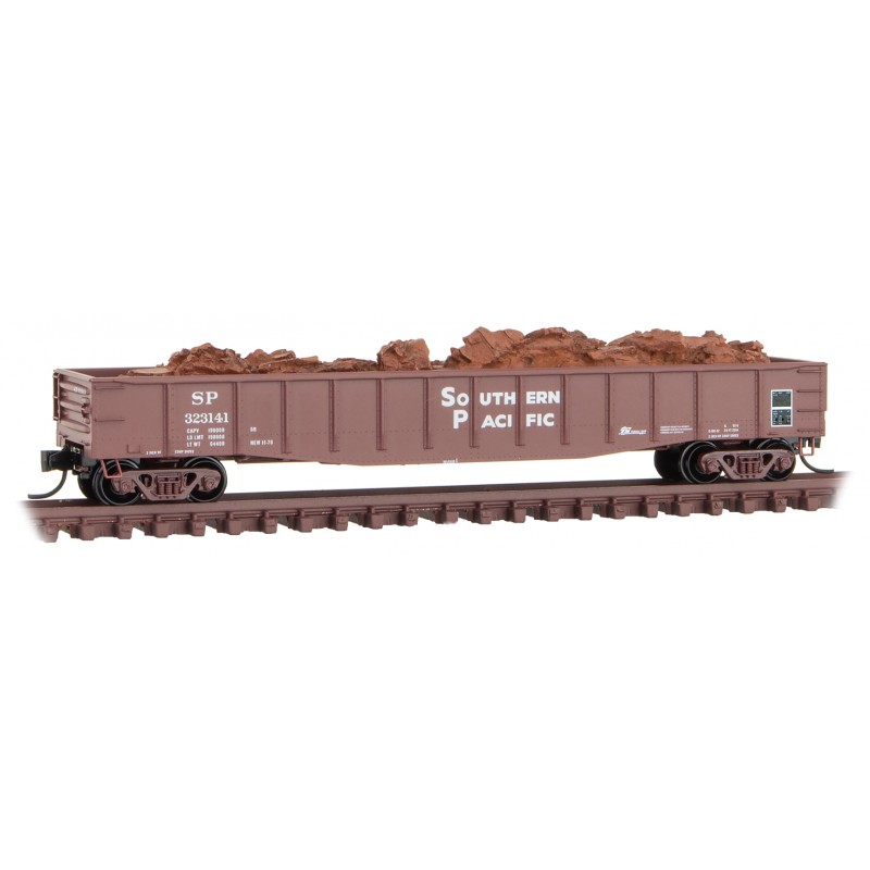 Southern Pacific 50' Steel Side 14-Panel Fixed End Gondola #323141