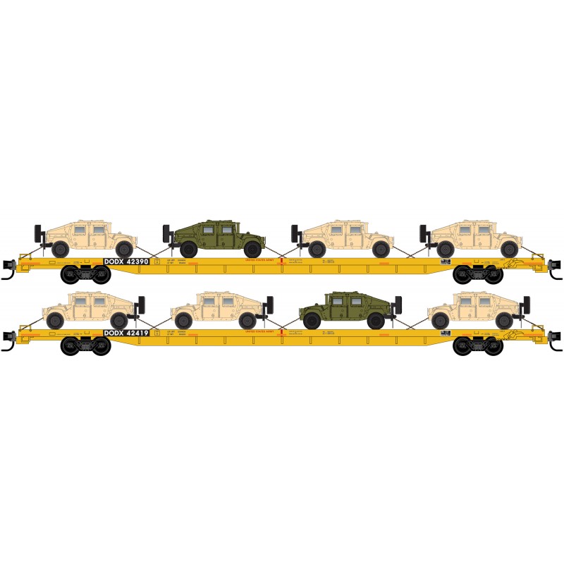 Department Of Defense Flat Car 2-Pack
