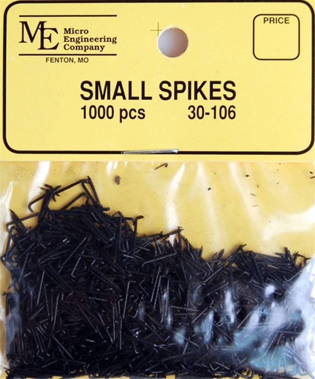 Small Track Spikes 1/4" (1000 pieces)