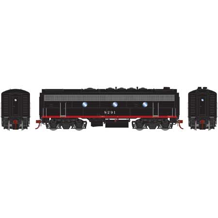 Southern Pacific F7B Passenger #8291 (Black Widow) With Tsunami2