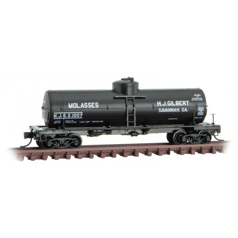 HJ Gilbert Molasses 39' Single Dome Tank Car #1007