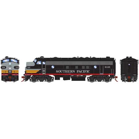 Southern Pacific FP7A Passenger #6448 (Black Widow) With Tsunami2