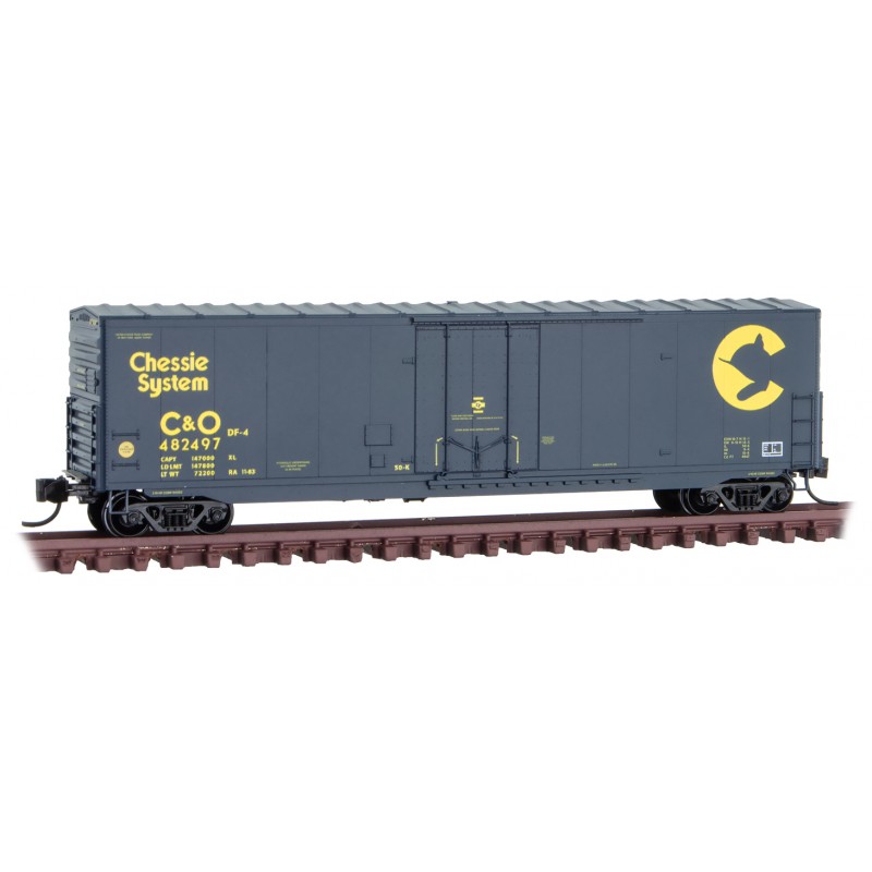 Chesapeake & Ohio 50' Standard Box Car, 8' Plug Door #482497