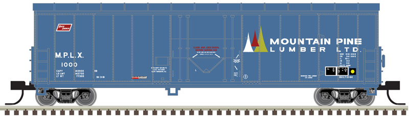 Mountain Pine Lumber 50' NACC Smoothside RBL Box Car #1002