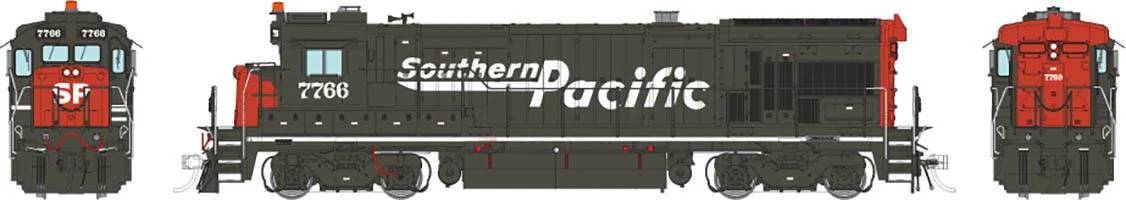 Southern Pacific (speed lettering) GE B36-7 #7766 with DCC & sound