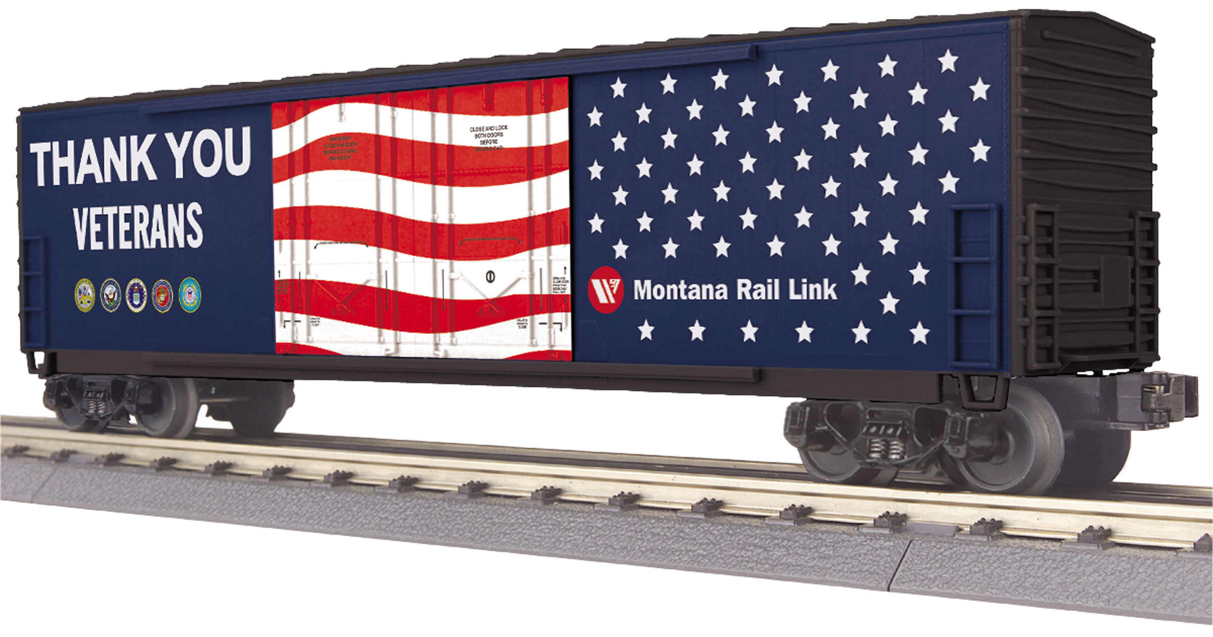 Montana Rail Link (Veterans) 50' double plug door boxcar