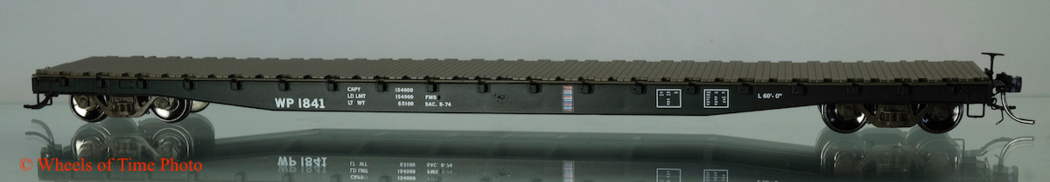 Western Pacific GBEC built 1964 flatcar 6-pack