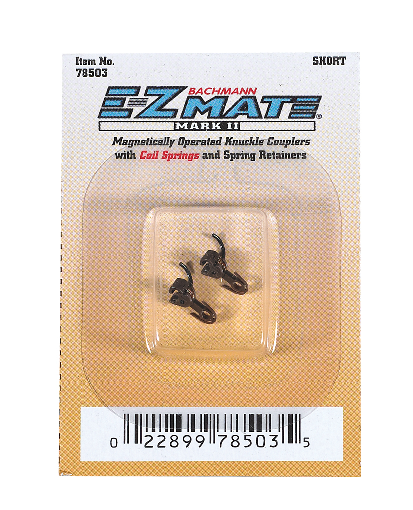 N short E-Z Mate Mark II magnetically operated knuckle couplers