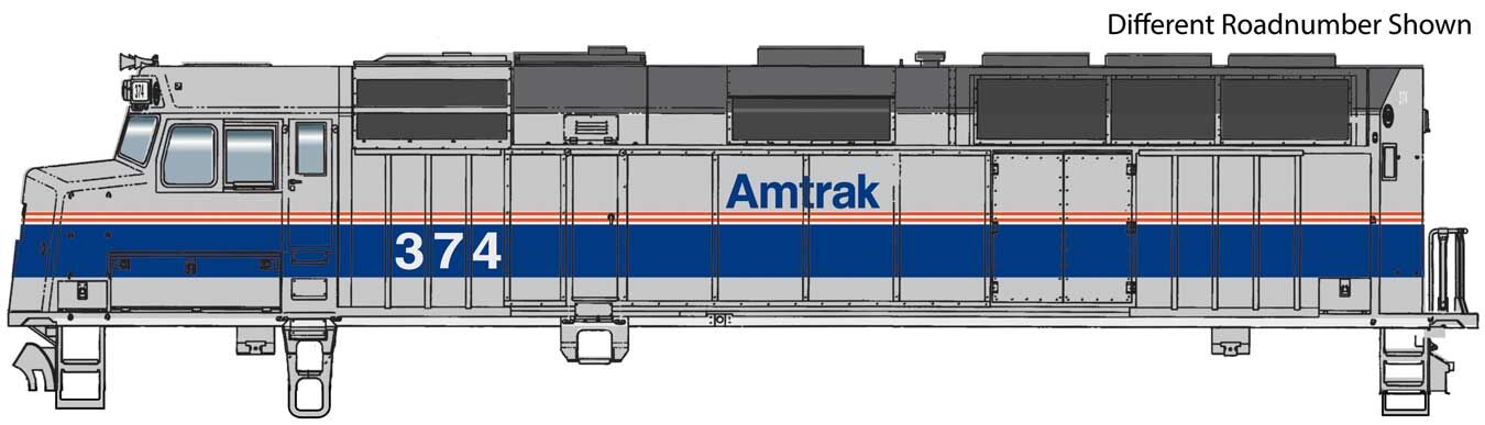Amtrak phase IV EMD F40PH #404