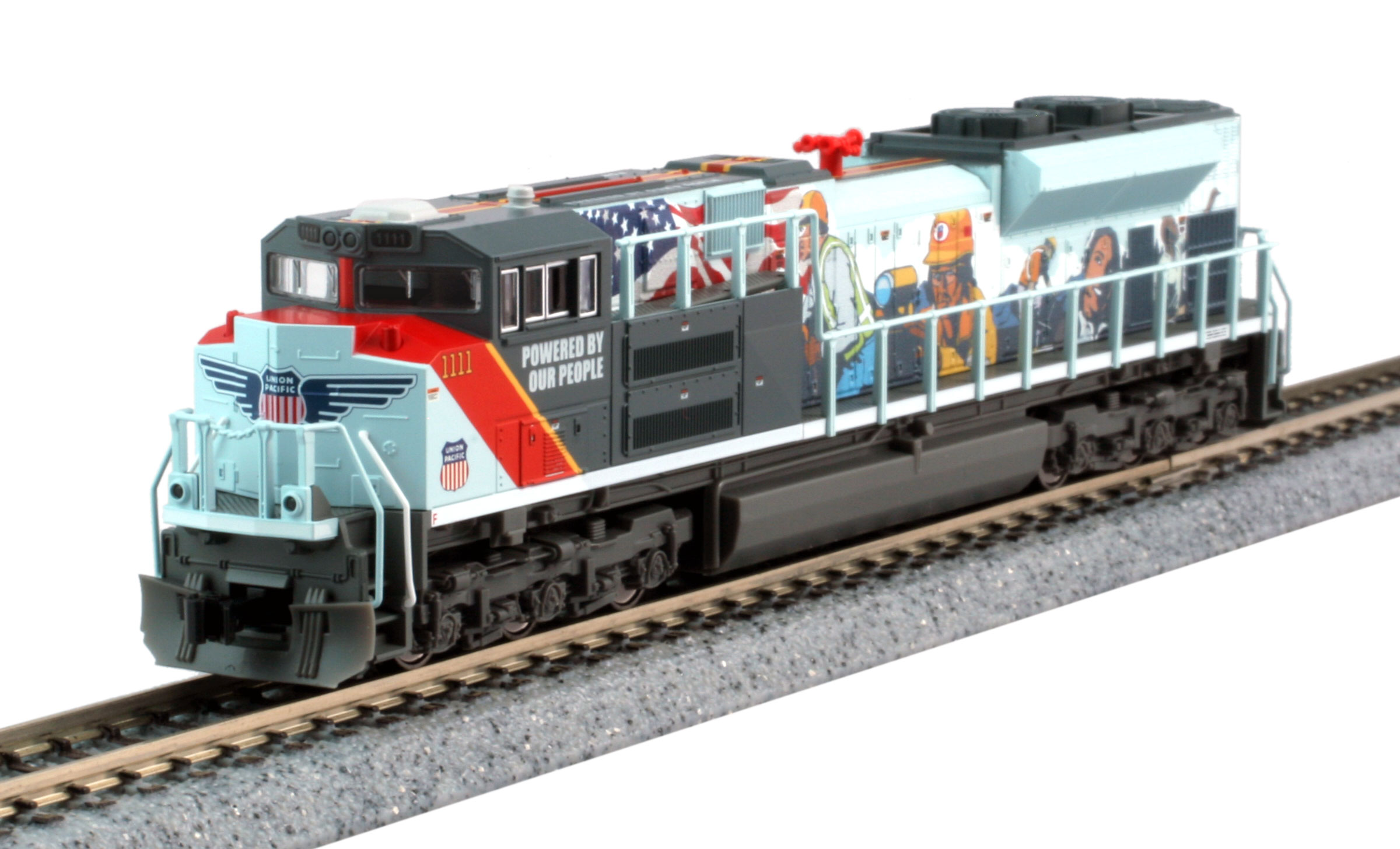 Union Pacific "Powered By Our People" SD70ACe #1111 with LokSound