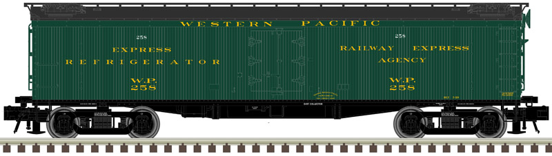 Western Pacific GACC 53'6" wood express reefer #256