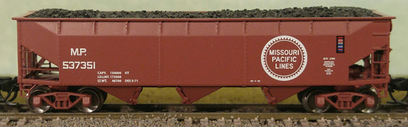 Missouri Pacific 3-Bay Offset Side Hopper #537420
