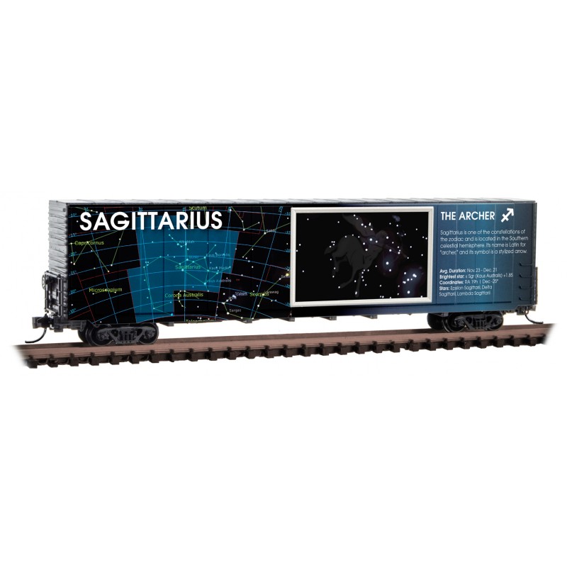 Sagittarius 60' Box Car Excess Height Modified Sides
