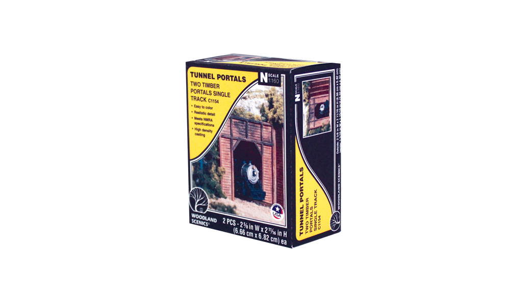 Timber Single Track Tunnel Portal 2-Pieces