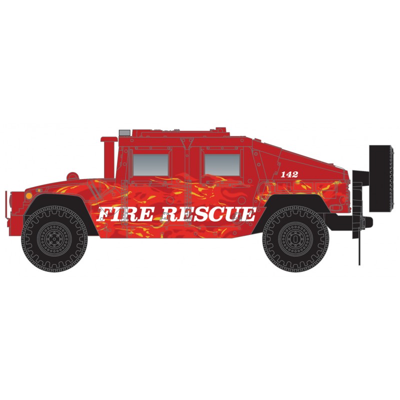 Fire/Swat Humvee® Vehicle 2-Pack