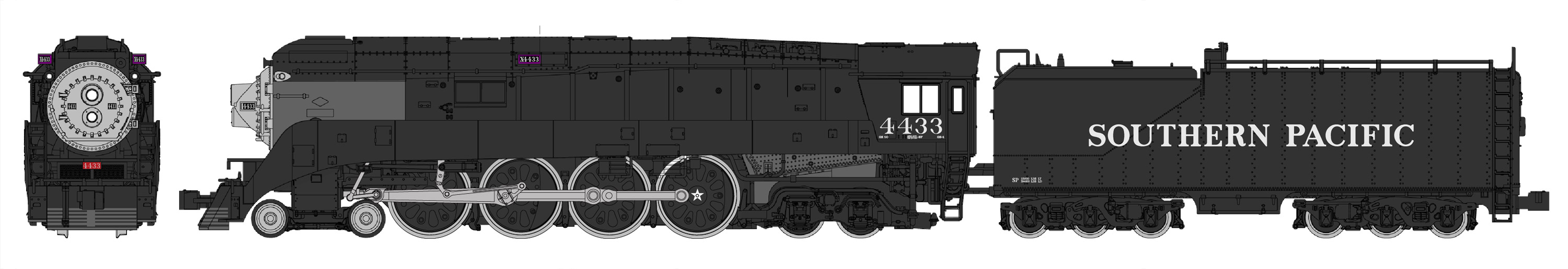 Southern Pacific Postwar Black #4433