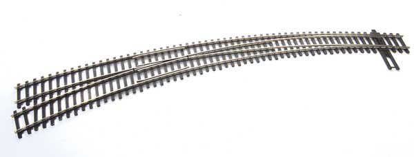Code 83 Curved 24" & 28" Radius Left Hand Turnout