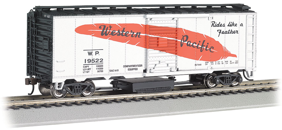 Western Pacific Track-Cleaning 40' Box Car #19522