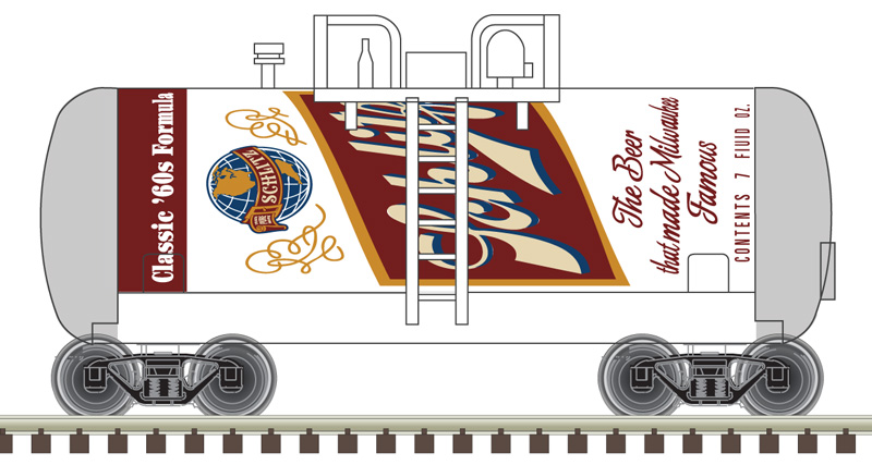 Schlitz beer can tank car #1849
