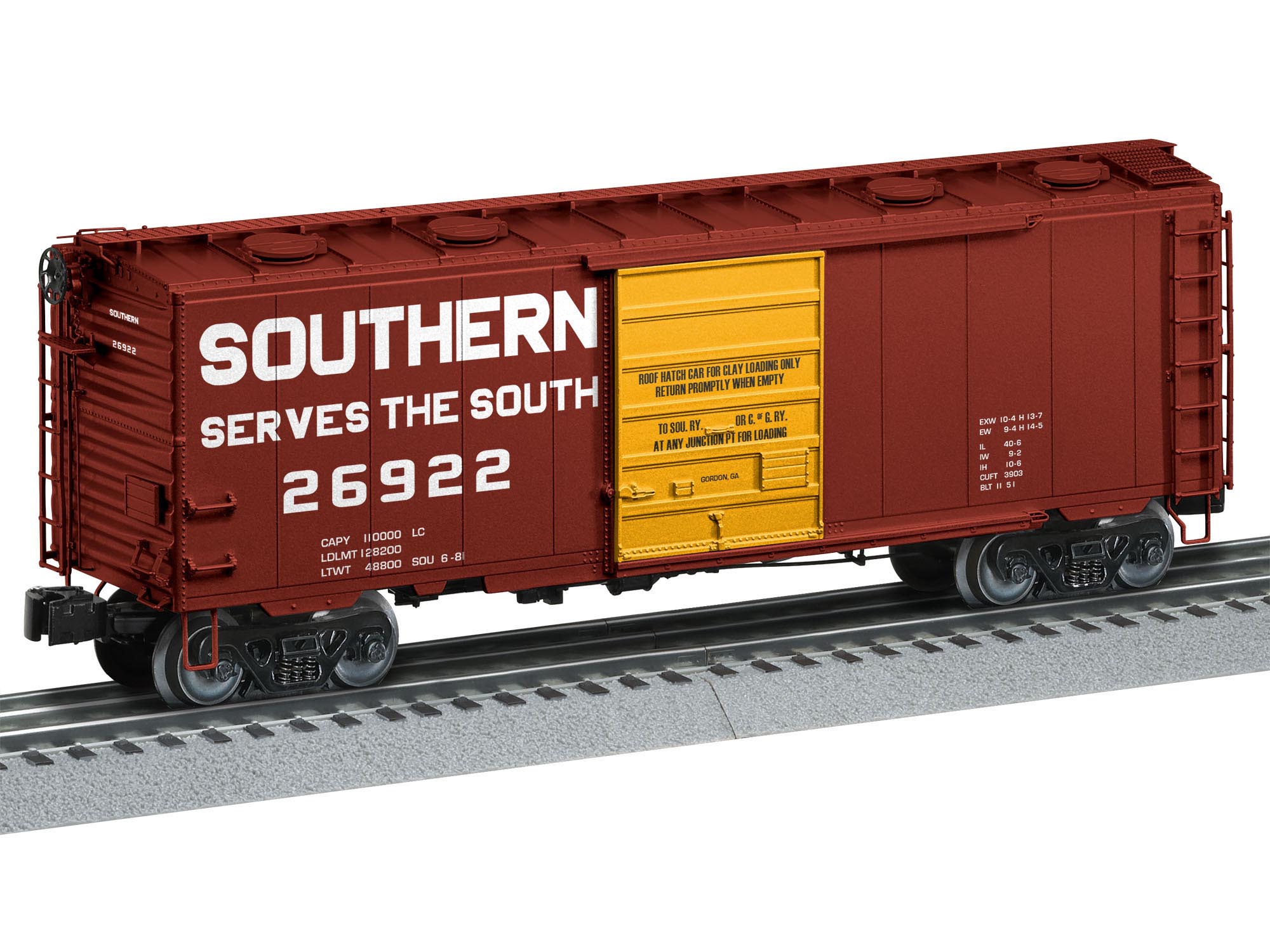 Southern Railway roof-hatch boxcar #26922