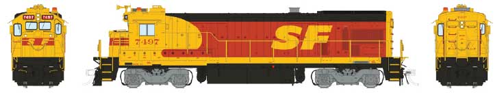 Santa Fe Kodachrome GE B36-7 #7497 With DCC & Sound
