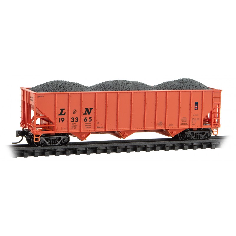 Louisville & Nashville 100-Ton 3-Bay Open Hopper, Rib Sides #193365
