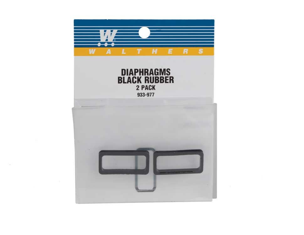 Diaphragms Black Rubber 2-Pack