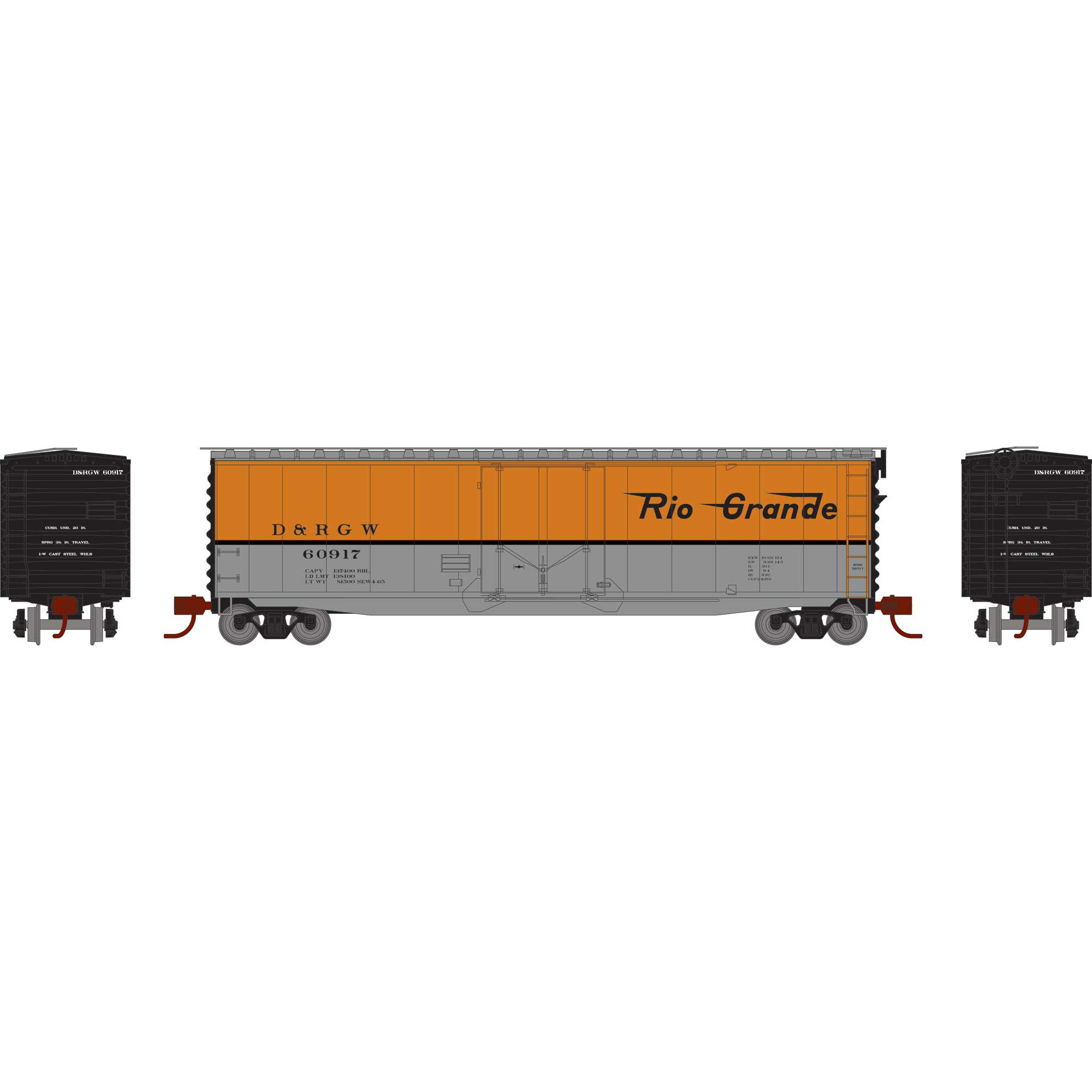 Denver & Rio Grande Western 50' PS-1 Box Car Plug Door #60917