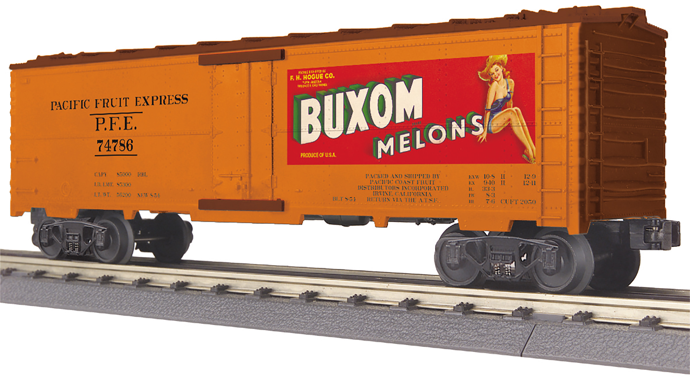Buxom Melons modern reefer car #74786