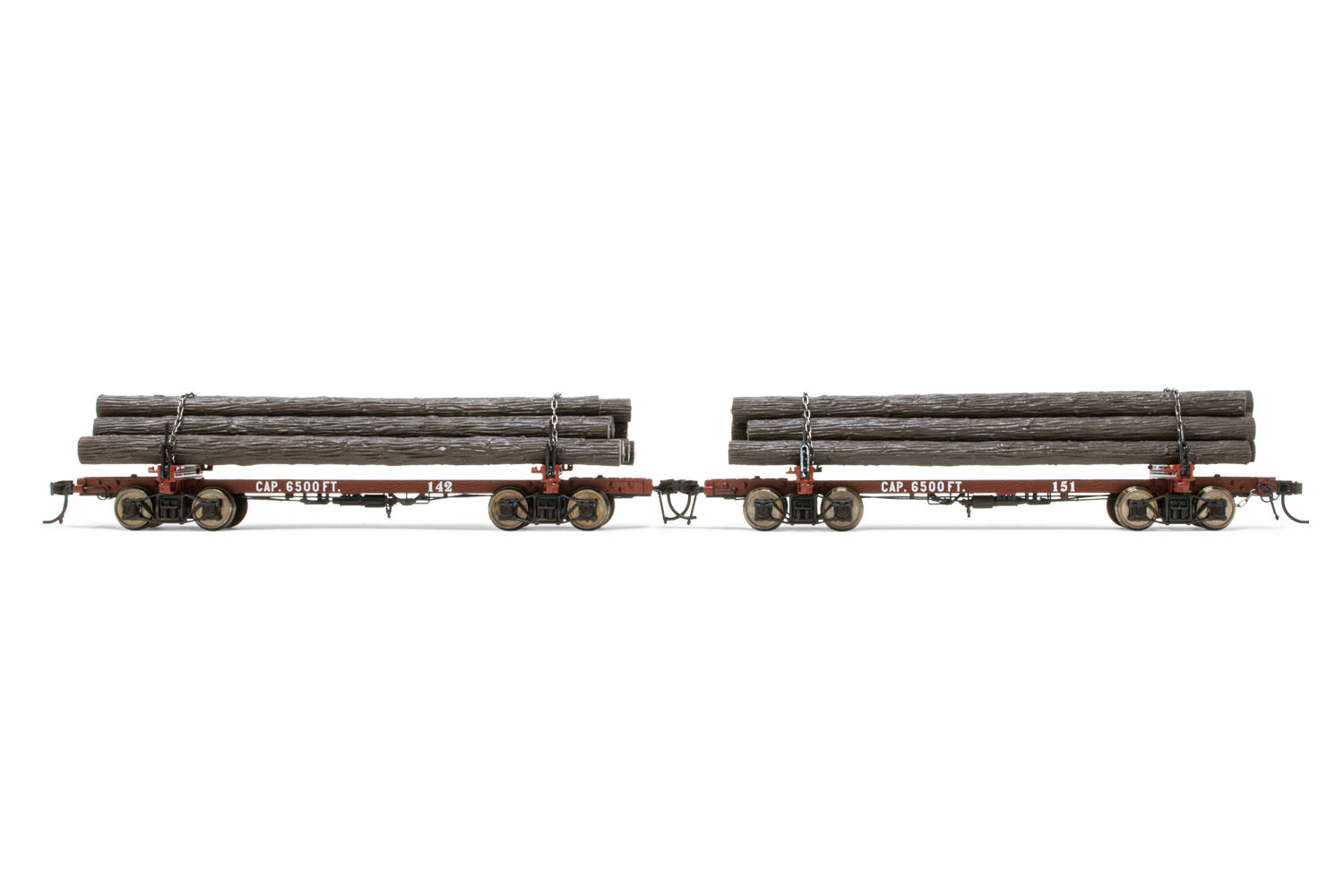 Westside Lumber Company log cars #142 & #151