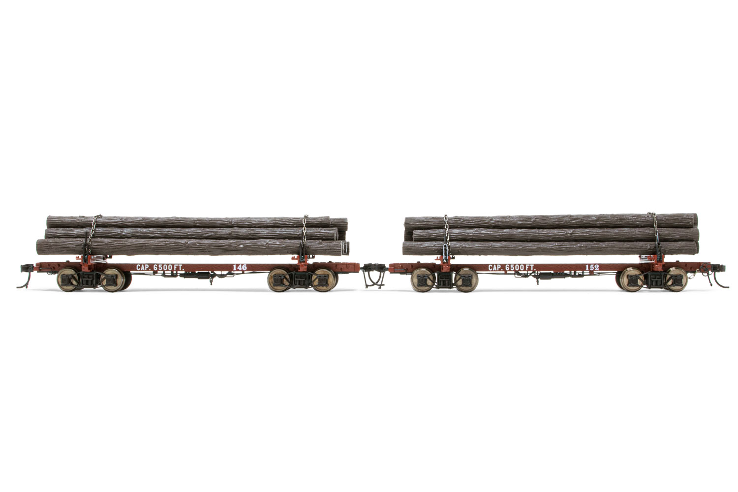 Westside Lumber Company log cars #146 & #152