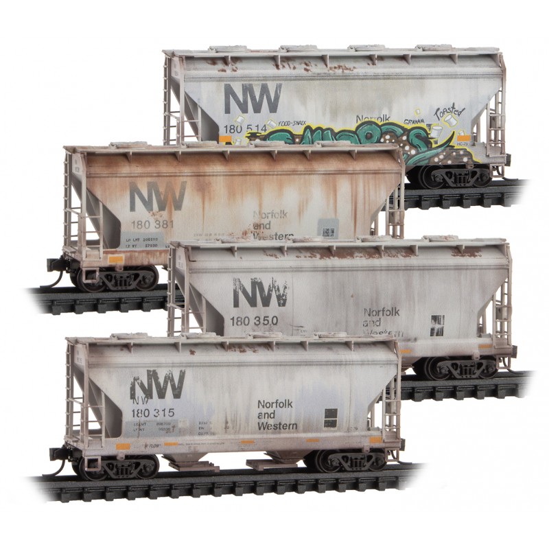 Norfolk and Western Weathered Four Pack