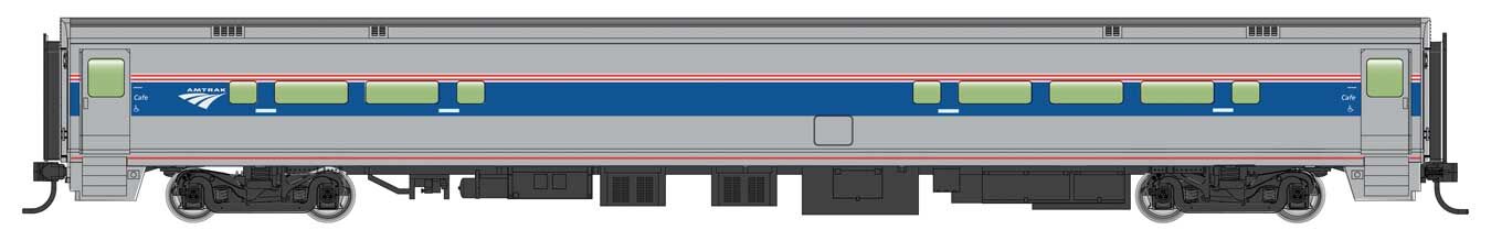 Amtrak phase VI 85' Horizon fleet food service car
