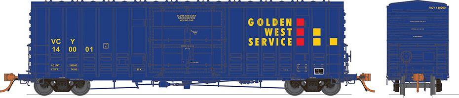Golden West Service (Ventura County) PC&F B-100-40 boxcar #140009