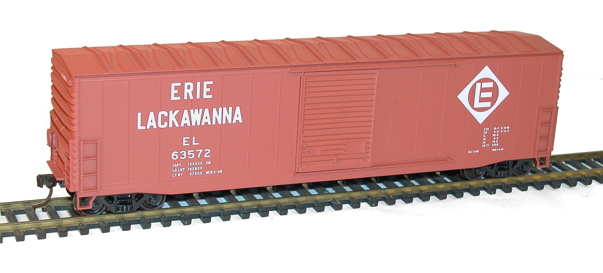 Erie Lackawanna 50' welded steel boxcar