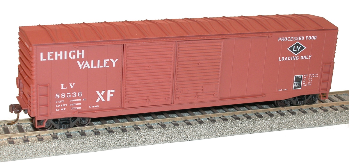 Lehigh Valley 50' welded steel double door boxcar