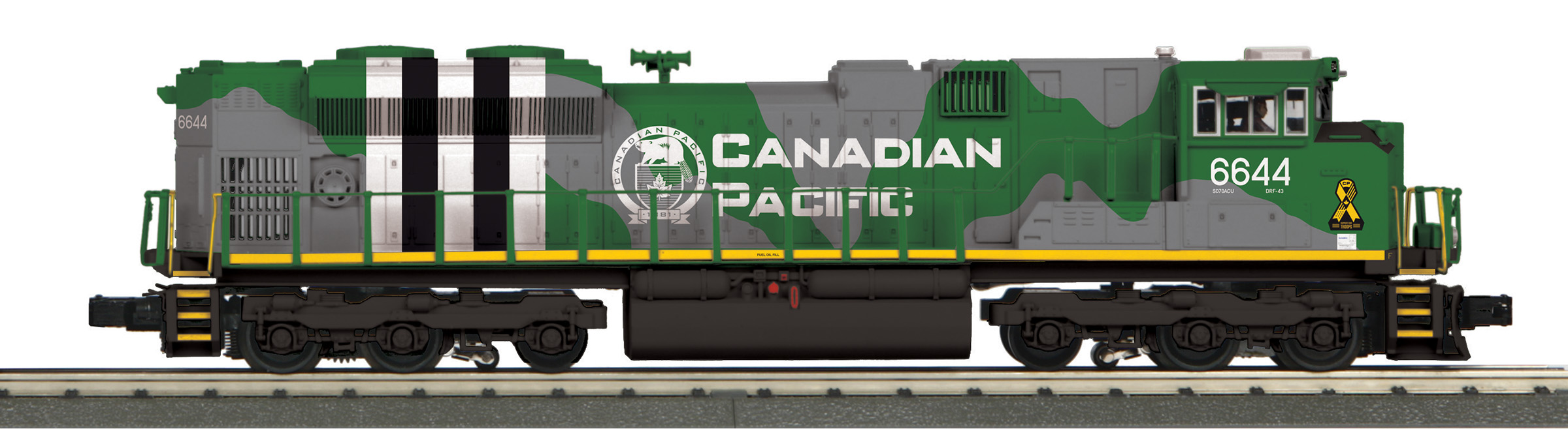 Canadian Pacific (military - dark green) SD70ACe #6644 w/ ProtoSound 3