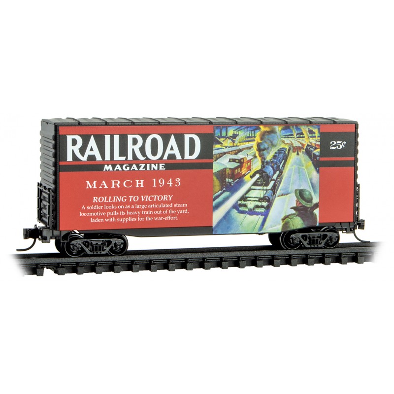 Railroad Magazine 40' Hy-Cube Box Car Single Door #1943