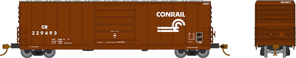 Conrail (small logo) Evans X72 boxcar #229328
