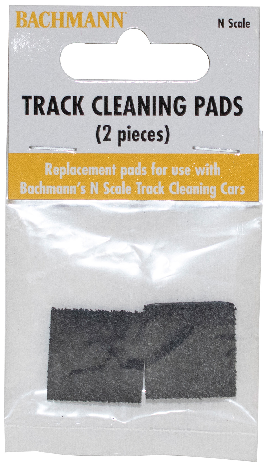 N Scale Track Cleaning Pads (2-Pieces)