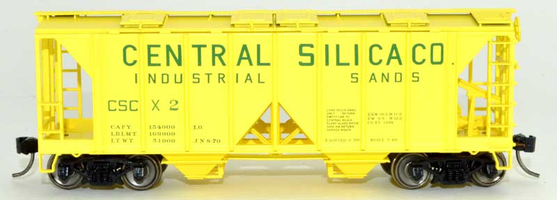Central Silica Co. 70 ton covered hopper #2