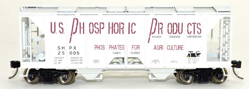 US Phosphoric Products 70 ton covered hopper #25019