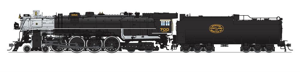 SP&S E-1 4-8-4 1990-2004 excursion version #700 with DCC & sound