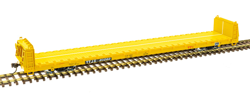 TTX 62' short bulkhead flatcar #82707