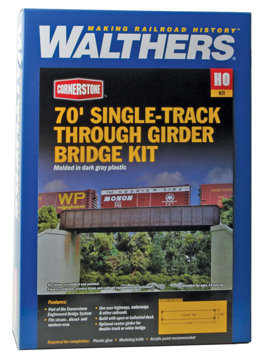 70' single track through girder bridge kit